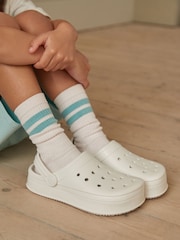 White Chunky Clogs - Image 4 of 10