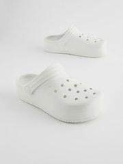 White Chunky Clogs - Image 5 of 10