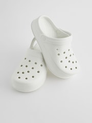 White Chunky Clogs - Image 7 of 10