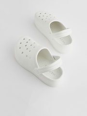 White Chunky Clogs - Image 9 of 10