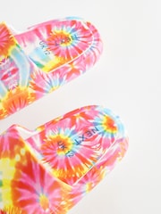 Multicolour Tie-Dye Chunky Sliders - Image 3 of 5