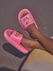 Pink Badge Chunky Sliders - Image 1 of 8