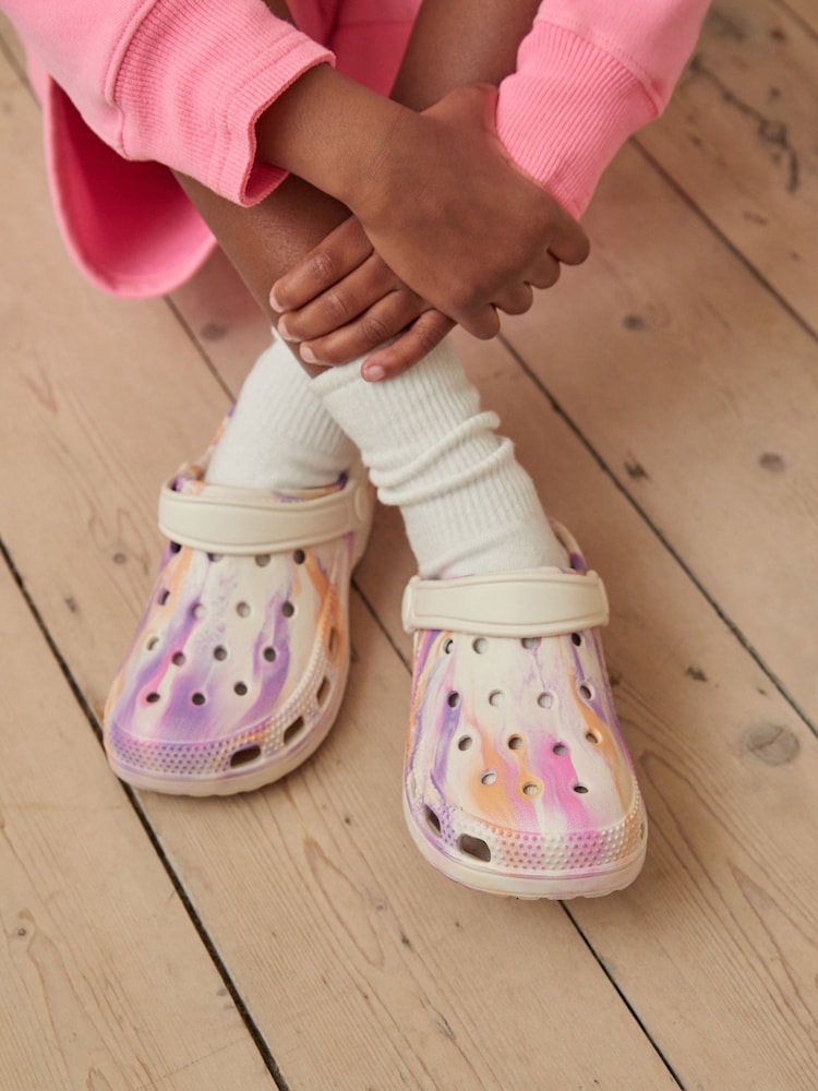 Purple Marble Clogs - Image 1 of 8