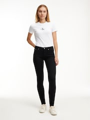 Calvin Klein Jeans Mid Rise Skinny Jeans - Image 2 of 7