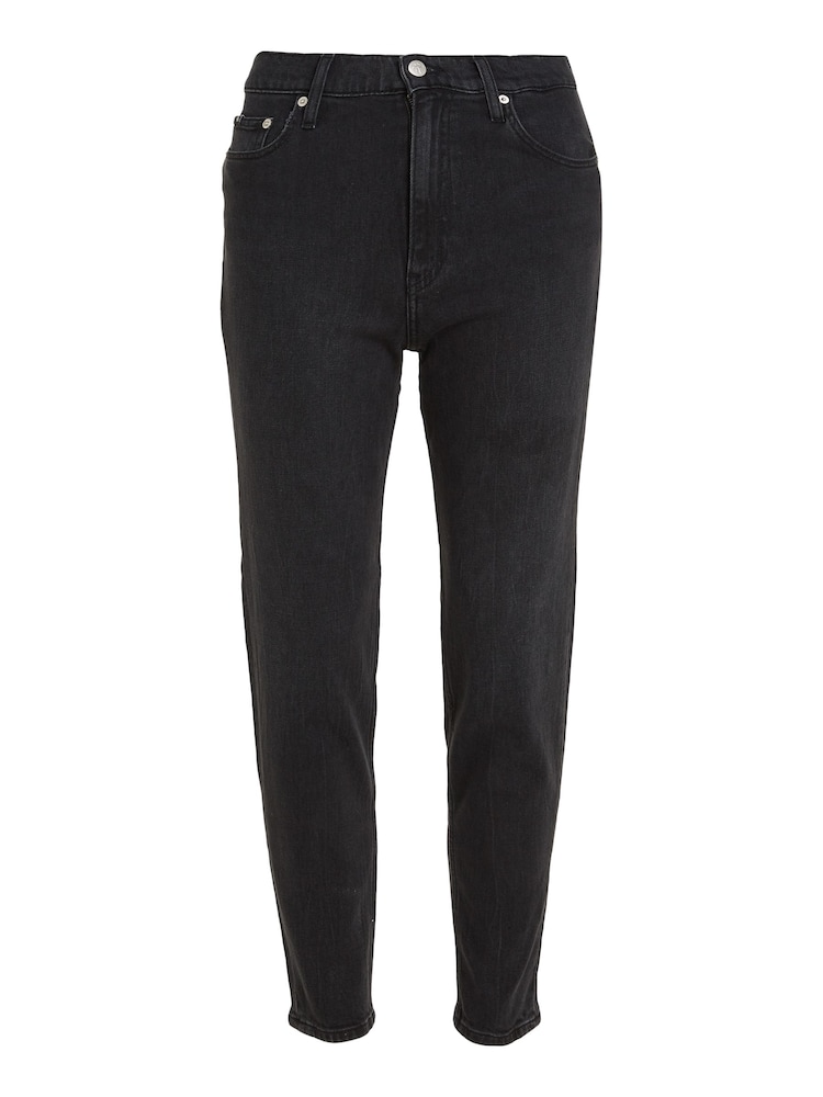 Calvin Klein Blugi mom Negru Blugi - Image 4 of 6