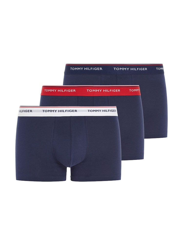 Tommy Hilfiger Sky Blue Premium Essentials Trunks 3 Pack - Image 1 of 7