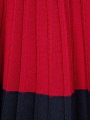 Reiss Red Mia Senior Knitted Polo Skater Dress - Image 7 of 7