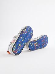 White Doodle Graffiti Standard Fit (F) Touch Fastening Chevron Trainers - Image 6 of 6