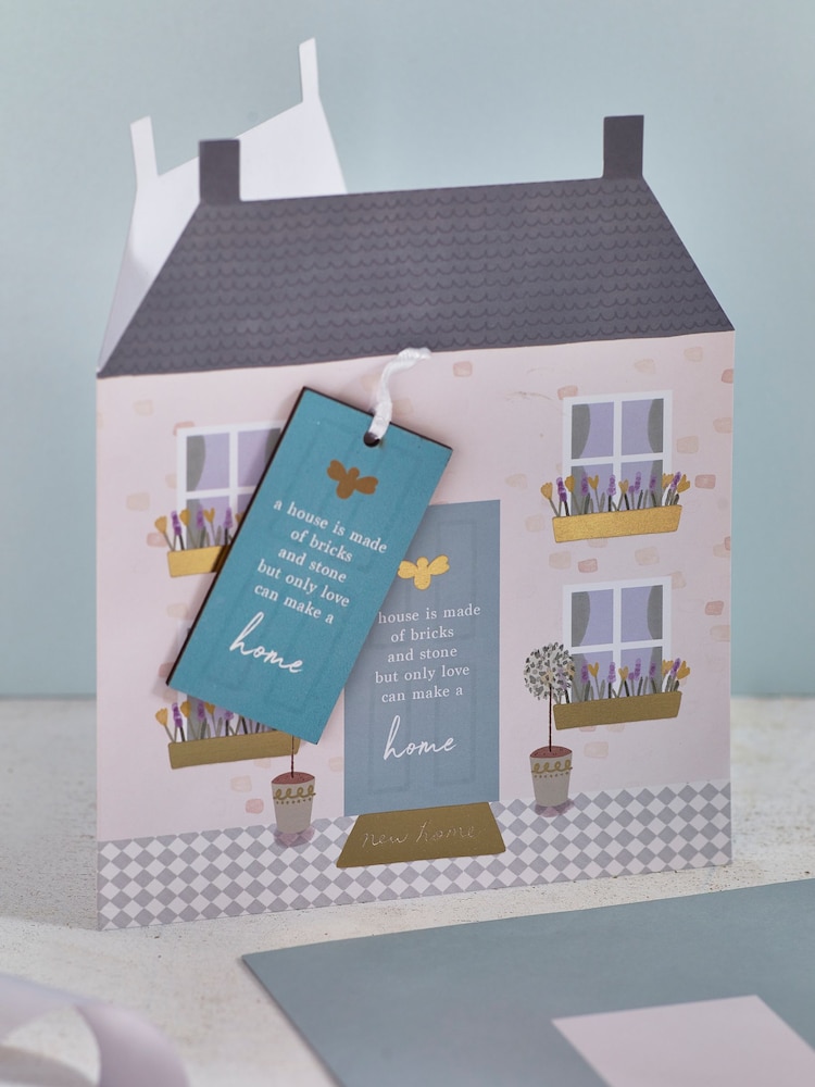 Teal Blue New Home Keepsake Card - Image 2 of 4