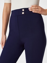 Spanx Ponte Button Tab Black Trousers - Image 4 of 6