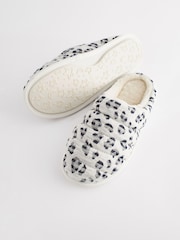 Hellbraun/Animalprint - Gesteppte Pantolette - Bild 5 von 6