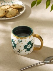 Green Mediterranean Patterned Mug - Image 1 of 3