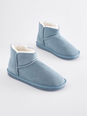 Blue Suede Boot Slippers - Image 2 of 7