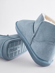 Blue Suede Boot Slippers - Image 6 of 7