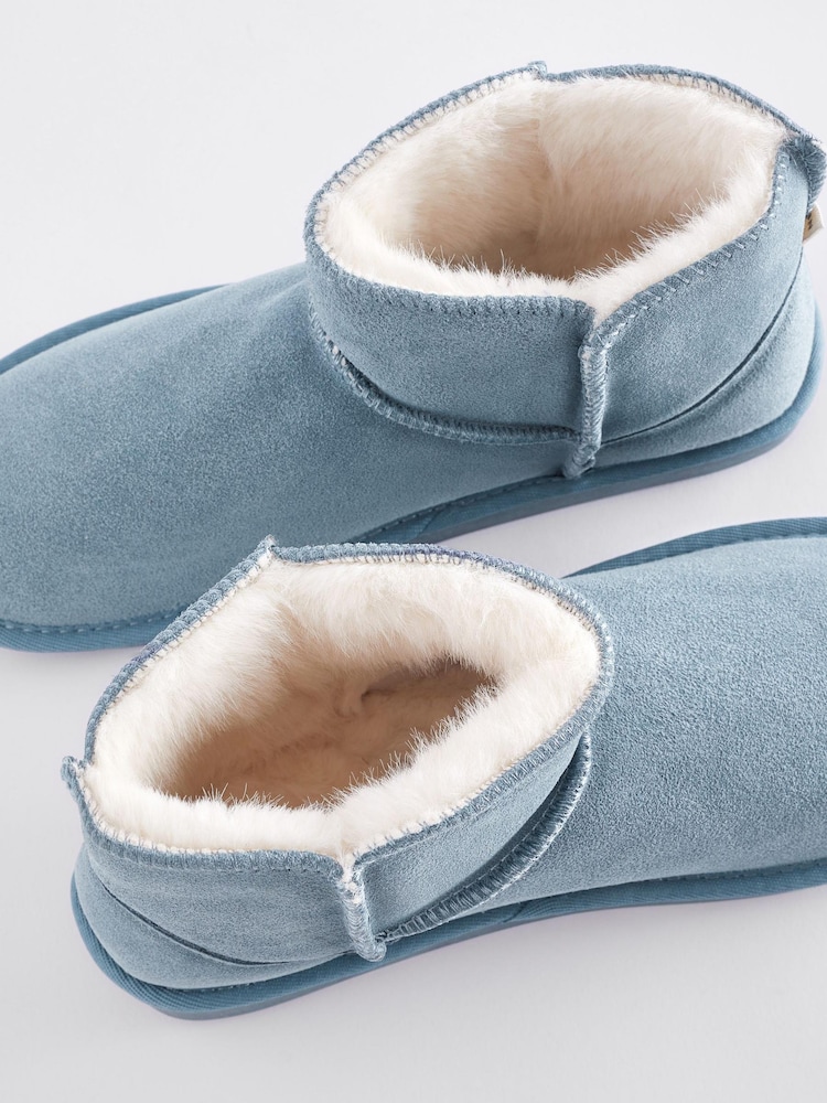 Blue Suede Boot Slippers - Image 7 of 7