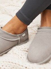 Grey Suede Shoot Slippers - Image 2 of 7