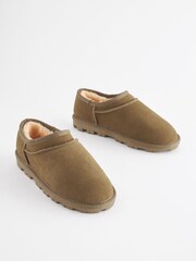 Green Suede Shoot Slippers - Image 1 of 7