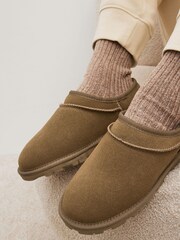 Green Suede Shoot Slippers - Image 7 of 7