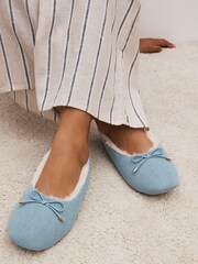 Blue Ballet Slippers - Image 1 of 7