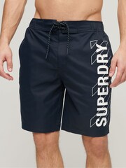 Superdry Blue Sportswear Board Shorts - Image 1 of 3