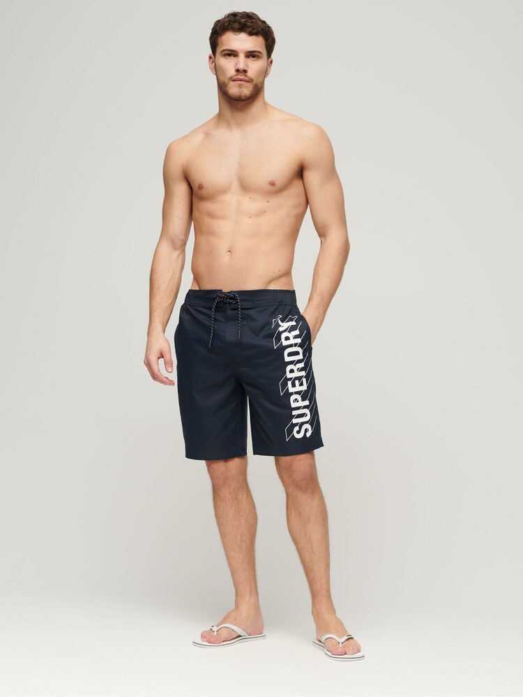 Superdry Blue Sportswear Board Shorts - Image 3 of 3