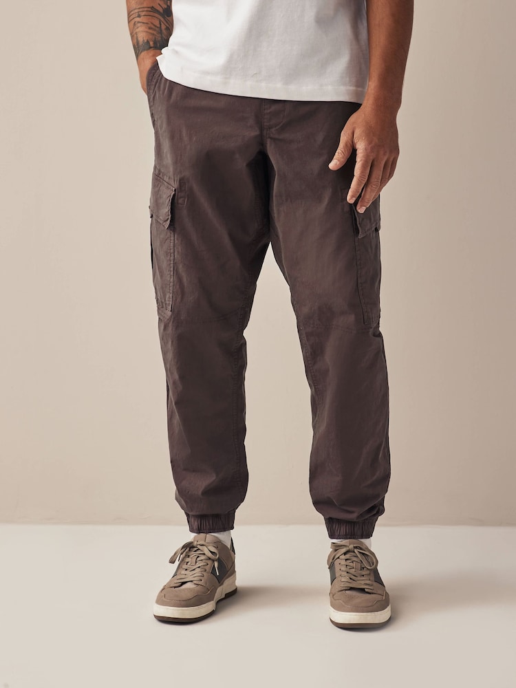 Purple Regular Tapered Stretch Utility Cargo Trousers - Image 1 of 6