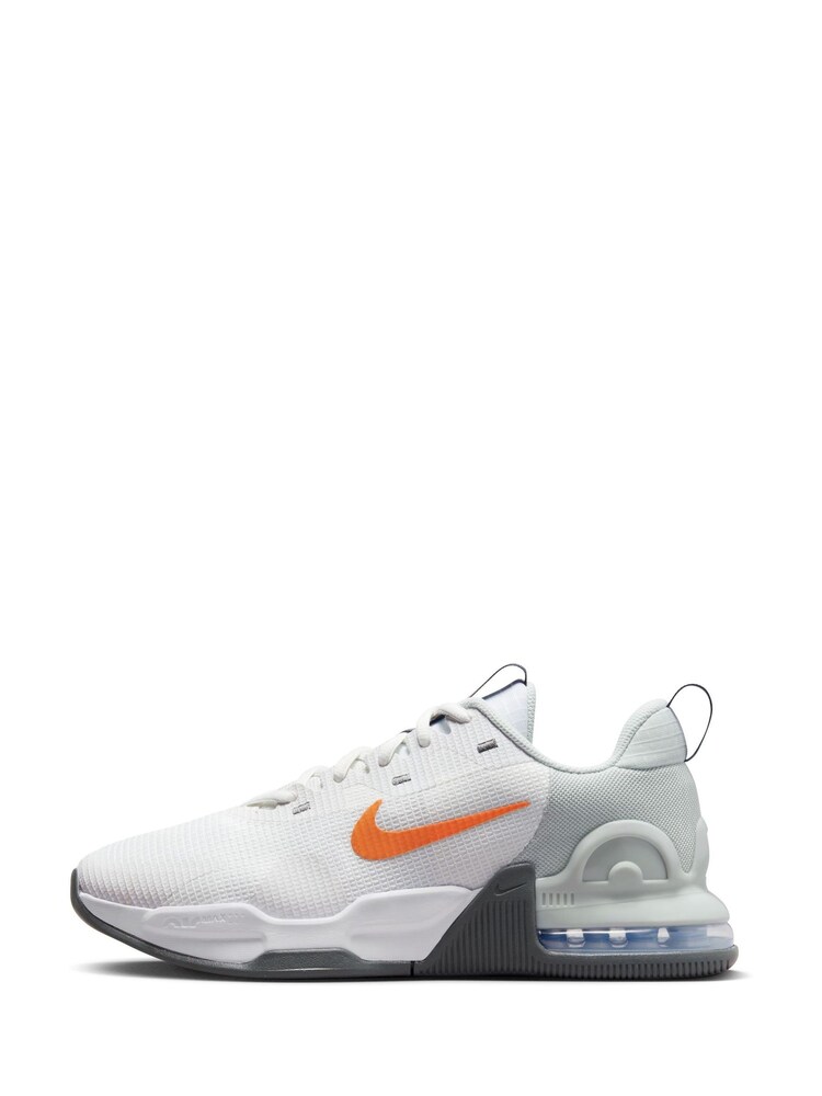 Nike Orange/White Air Max Alpha 5 Training Trainers - Image 2 of 11
