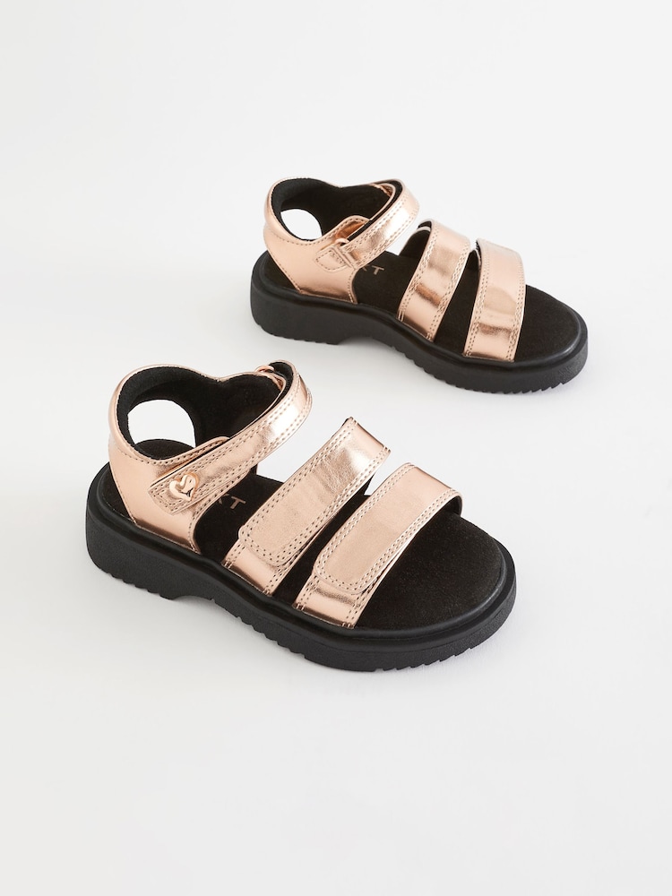 Rose Gold Chunky Sandals - Image 1 of 7