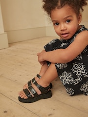 Black Chunky Sandals - Image 1 of 11