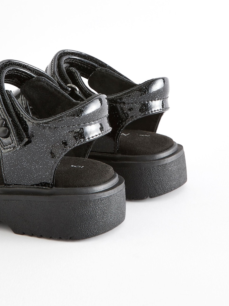 Black Chunky Sandals - Image 11 of 11