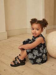 Black Chunky Sandals - Image 2 of 11