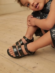 Black Chunky Sandals - Image 3 of 11