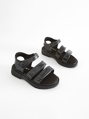 Black Chunky Sandals - Image 4 of 11