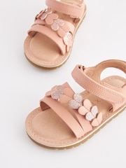 Pink Standard Fit (F) Heart Sandals - Image 5 of 6