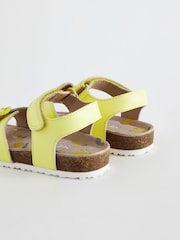 Yellow Standard Fit (F) Leather Corkbed Sandals - Image 7 of 7