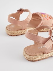 Neutral Embroidered Espadrilles Sandals - Image 3 of 6