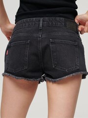 Черный - Superdry джинсовые шорты с отделкой стразами - Изображение 3 из 3