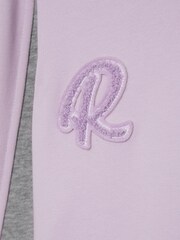 Reiss Lilac Daley 4-9 yrs Colourblock Motif Jersey Dress - Image 5 of 5