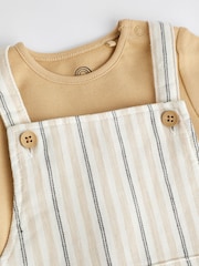 Neutral Dino Baby Woven Dungarees and Bodysuit Set (0mths-2yrs) - Image 5 of 9