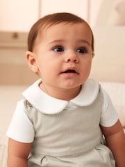 Neutral/White Smart Baby Romper, Bodysuit And Socks Set (0mths-2yrs) - Image 1 of 9