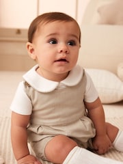 Neutral/White Smart Baby Romper, Bodysuit And Socks Set (0mths-2yrs) - Image 3 of 9