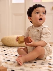 Neutral Dungarees And Bodysuit Baby Set (0mths-2yrs) - Image 1 of 9