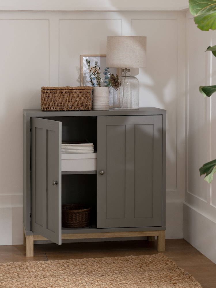 Dove Grey Malvern Oak Effect Sideboard - Image 2 of 9