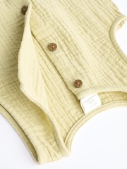 Green Woven Baby 100% Cotton Romper (0mths-2yrs) - Image 5 of 7