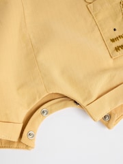 Yellow Lion Baby Woven Dungarees and Bodysuit Set (0mths-2yrs) - Image 12 of 13
