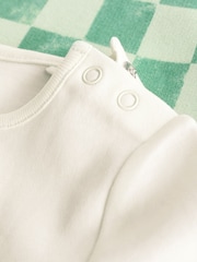 Green/White Checkerboard Baby Jersey Dungarees and Bodysuit Set (0mths-2yrs) - Image 10 of 10