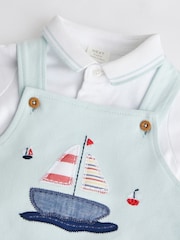 Blue Boat Baby Jersey Dungarees and Bodysuit Set (0mths-2yrs) - Image 5 of 7