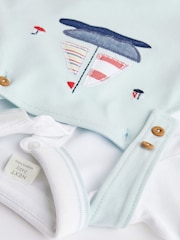 Blue Boat Baby Jersey Dungarees and Bodysuit Set (0mths-2yrs) - Image 6 of 7