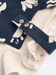 Marineblau/Dinosaurier - Set aus Latzhose und Body für Babys (0 Monate bis 2 Jahre) - Bild 6 von 9
