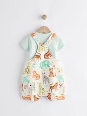 Fluro Safari Baby Jersey Dungarees and Bodysuit Set (0mths-2yrs) - Image 3 of 10